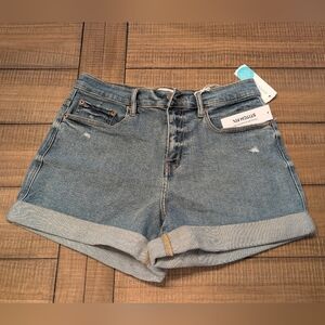Daze Denim Dad's Girl Eco Distressed Cuffed Mom Short - 10